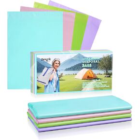 Large Adult Diaper Disposable Bags 12 x17 In, 100 Pcs Opaque Personal Disposal Bag Extra Thick Secure Closure, Odor Control Discreet for Diapers Incontinence Pads Sanitary Product Disposal