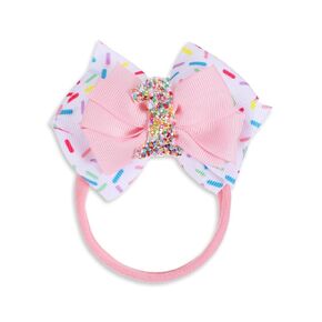 Baby Hair Bows Birthday Hair Bow Baby Girl Bows and Headbands Baby Girl Hair Clips Pink Bows for Hair 1st to 2nd Bow Birthday Decorations(2 years)