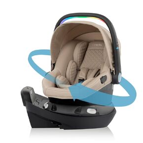 Evenflo Revolve180 LiteMax NXT Rotational Infant Car Seat with SensorySoothe (Jasper Black)