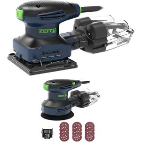 ZEITE 2.4 Amp 1/4 Sheet Sander and 3.0 Amp Random Orbital Sander