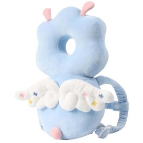 Baby Head Protector Backpack -Soft & Lightweight Pads - Prevents Bebes Backward Fall Lion Plush Stuffed