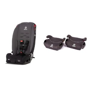 Diono Radian 3R 10 Years 1 Convertible Car Seat Rear & Forward Facing Plus Diono Solana No Latch 2 Pack Backless Booster Seats