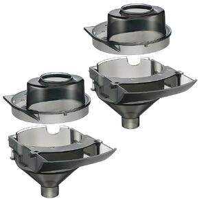 4 Sets Baby Formula Dispenser Replacement Funnel Compatible with Baby Brezza Replacement Parts Funnel and Cover, Grey