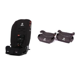 Diono Radian 3R 10 Years 1 Convertible Car Seat Rear & Forward Facing with Diono Solana No Latch Booster Seat 2 Pack