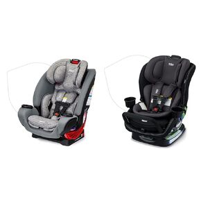 Britax One4Life Convertible Car Seat and Poplar S Convertible Car Seat Bundle, Rear/Forward Facing Infant to Booster Seats from 5 to 120 lbs, ClickTight Installation