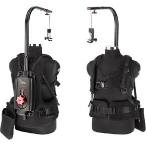 FLYCAM Flowline Master Female Support with Pro Vest for Camera Gimbals. Fits S, M & L Body Size. Top Bar 180° Rotation. Payload up to 12kg/27lb. Minimum Weight Required- 4kg/9lb