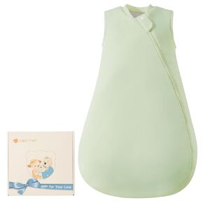 Baby Sleep Sack 6-12 Months, 1.0 Tog Supersoft Thermostatic Cotton Toddler Sleeping Sack for Babies Infant, 2-Way Zipper Baby Wearable Blanket for All Season