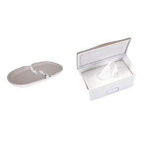 Ubbi Baby Foam Changing Pad, Waterproof, Includes Safety Strap and Wipes Dispenser with Weighted Plate, Secure Seal, Clear Window