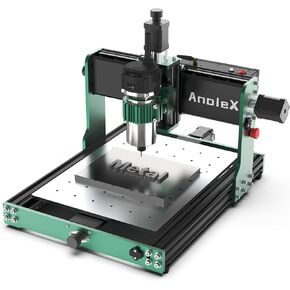 CNC Router Machine 3030-Evo Max, All-Metal XYZ Axis Dual Steel Linear Guides with 800W Trimmer Router, ideal for Cutting Aluminum, Brass, Stainless steel, Wood, Acrylic, MDF, Plastics
