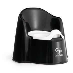BabyBjorn Potty Training Bundle, Deep Green/White Potty Training Toilet, Easy-to-Clean, Removable Inner Potty, Non-Slip, Includes Potty Chair, Toilet Trainer, Step stool