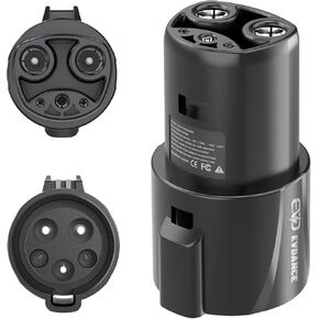 NACS to J1772 Charger Adapter with Security Lock Certified High Power 48A & 250V Compatible with All J1772 EVs, Wall & Mobile Chargers