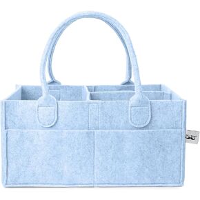 Mr. Pen- Baby Diaper Caddy Organizer, Sky Bliss, Baby Caddy Organizer with Handle, Compact Size, Collapsible & Portable