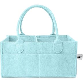 Mr. Pen- Baby Diaper Caddy Organizer, Mint Whisper, Baby Caddy Organizer with Handle, Compact Size, Collapsible & Portable