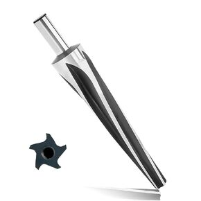 7 Degree Ball Joint Tapered Reamer 1-1/2" Per Foot Taper– M2 6542 High-Speed Tool Steel, Universal Reamer Tie Rod Drill Bit for Automotive & Construction – Precise & Durable with Easy Grip Design