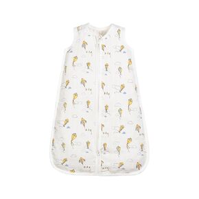 Under the Nile Organic Cotton Muslin Wearable Blanket - Sage Windowpane, 6 to 12 Months