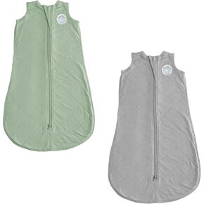 DREAMLAND BABY Bundle: Sage + Grey Bamboo Viscose Sleep Sack (24-36 Months)