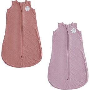 DREAMLAND BABY Bundle: Rose + Mauve Bamboo Viscose Sleep Sack (12-24 Months)