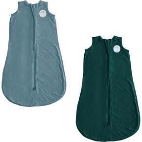 DREAMLAND BABY Bundle: Ocean + Forest Bamboo Viscose Sleep Sack (6-12 Months)