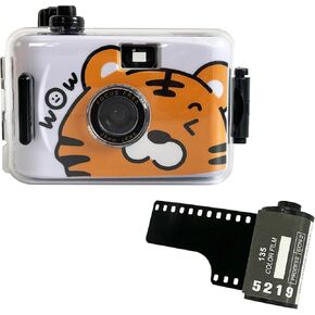 Waterproof Disposable Camera 35mm Dog Patterns - Underwater Film Camera for Beach, Snorkeling, Swimming & Summer Vacations - 18 Exposures, No Flash, Durable Design for Teens & Adults