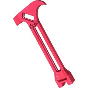 (Red) 4-in-1 Wrench One-Piece Construction, For Quick Capabilities Shutting OFF Gas and Water,Prying Doors,Digging DebrisMulti Functional Wrench