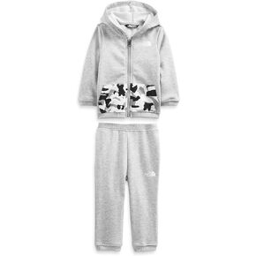THE NORTH FACE Infant Camp Fleece Set, TNF White Turtle Shell Print, 12M