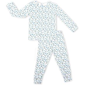 Pajamas الصغار في Viscose Soft Bamboo-Pajama Snug-Fit Set للبنين والبنات