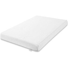 Pack and Play Mattress Pad, Playard Mattress Memory Foam Topper, Portable Toddlers Mattresses Firmness Featuring Soft Removable Washable Outer Cover 38"x26"x1.5", White