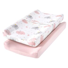 TILLYOU Changing Pad Cover Set 2 Pack and Changing Pad Liners 6 Pack