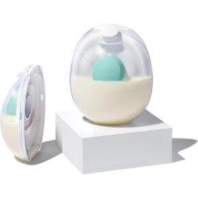 Willow Go - Reusable Breast Milk Containers with New & Improved Splash Guard - Holds 5 oz. Per Container - Breastfeeding Essential for The Willow Go Wearable Breast Pump, Hands Free Breast Pump - 2pk