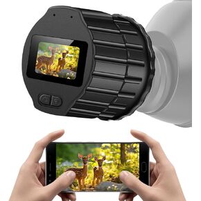 64GB WiFi Telescope Camera Eyepiece: 1.5" Screen & 1080P FHD Recording, Planetary Camera for 28mm-50mm Scopes, Perfect for Astrophotography, Bird Watching
