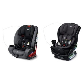 Britax One4Life & Poplar S Convertible Car Seats, Rear/Forward Facing 5-120 lbs, ClickTight Installation, Machine Washable