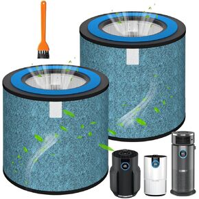 2 Pack HP102 Filter Compatible with Shark HP152 HP102PET HC450 HC450C HC451 HC452 HC452C HC455 HP100 HP100C HP102C HP105 Model
