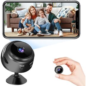 Hidden Camera,1080P Indoor,Mini Camera,WiFi Wireless Camera - Nanny for Pet/Baby - Live Video Recorder with Night Vision and Full HD Surveillance