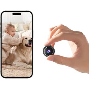 Mini Hidden Camera, 1080P HD WiFi Camera, Small Cameras Wireless, Nanny cam with Night Vision for Indoor, Pets, Baby