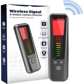 Hidden Camera Detector, Accurate GPS Detector Detection and Positioning, Portable Spy Camera Detector, Mini Tracking Device Detector, Suitable for Hotels, Conference