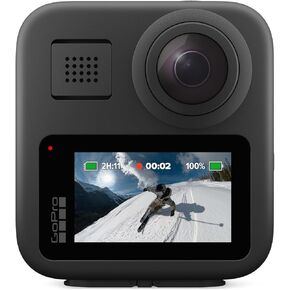 GoPro MAX — Waterproof 360 + Traditional Action Camera with Touch Screen Spherical 5.6K30 HD Video 16.6MP 360 Photos 1080p Live Streaming Stabilization