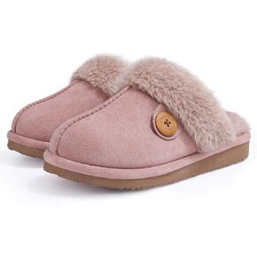 Litfun Fuzzy Slippers for Women with Memory Foam Winter Fluffy House Shoes Indoor Outdoor