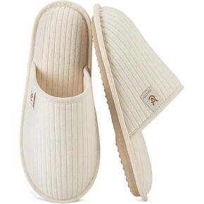 VeraCosy Women's Comfy Scuff Slippers Soft Terry Cloth Memory Foam Home House Shoes