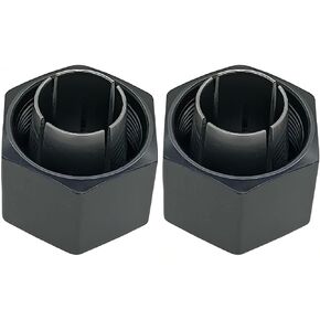 1/2" Router Collet 12.7mm replace For Dewalt 326286-04 DW6212 DW616 DW618, Craftsman router Hitachi 323-293, Bosch 2610906283 (2 Pck)