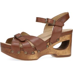 Dansko Alanna Heeled Adjustable Sandal for Women - Hand-Crafted Wooden Outsoles - Memory Foam Footbeds and Rubber Padding for Unparalleled Comfort and Durability