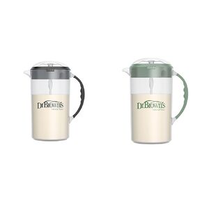 Dr. Brown's 32oz Baby Formula Mixing Pitchers, Black & Olive Colors, Set of 2