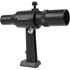 Svbony SV182 Finderscope for Telescope, 6x30 Finder Scopes, Positive Image Optical Viewfinder, FMC Achromatic 2-Element Lens, with Brass Crosshair Reticle, Suitable for Astronomical Observation