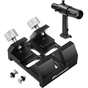 Astromania 6x30 Finder Scope, Black - Bundle with - Universal Dovetail Base