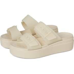 Crocs Women's Brooklyn Buckle Low Wedge Sandal