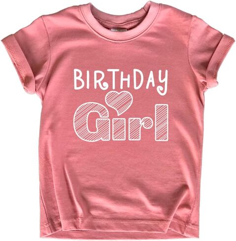 Birthday Girl Shirt 1st First 2nd Two 3rd 4th 5th Toddler Birthday Baby Girls Outfit Heart tee in Kuwait