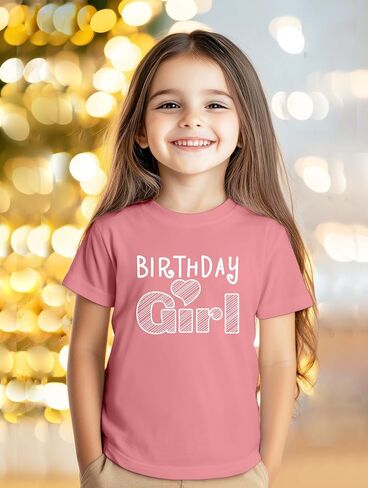Birthday Girl Shirt 1st First 2nd Two 3rd 4th 5th Toddler Birthday Baby Girls Outfit Heart tee in Kuwait
