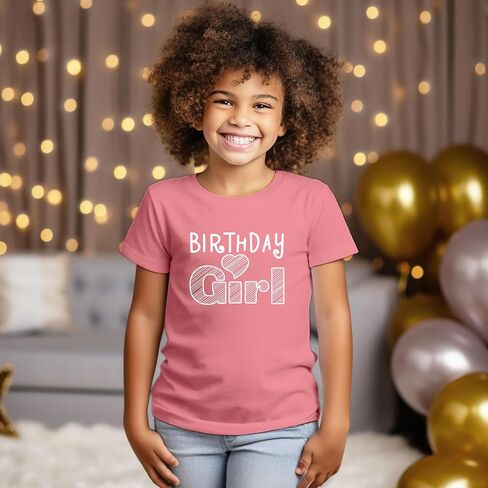 Birthday Girl Shirt 1st First 2nd Two 3rd 4th 5th Toddler Birthday Baby Girls Outfit Heart tee in Kuwait