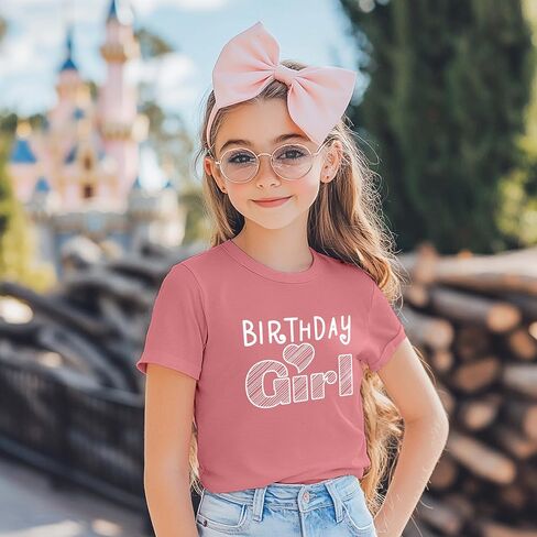 Birthday Girl Shirt 1st First 2nd Two 3rd 4th 5th Toddler Birthday Baby Girls Outfit Heart tee in Kuwait