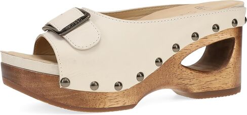 Dansko Adeline Heeled Slide Sandal for Women - Hand-Crafted Wooden Outsoles - Memory Foam Footbeds and Rubber Padded Outsoles for Comfort and Durability in Saudi Arabia