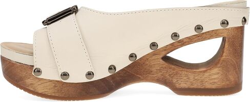 Dansko Adeline Heeled Slide Sandal for Women - Hand-Crafted Wooden Outsoles - Memory Foam Footbeds and Rubber Padded Outsoles for Comfort and Durability in Saudi Arabia